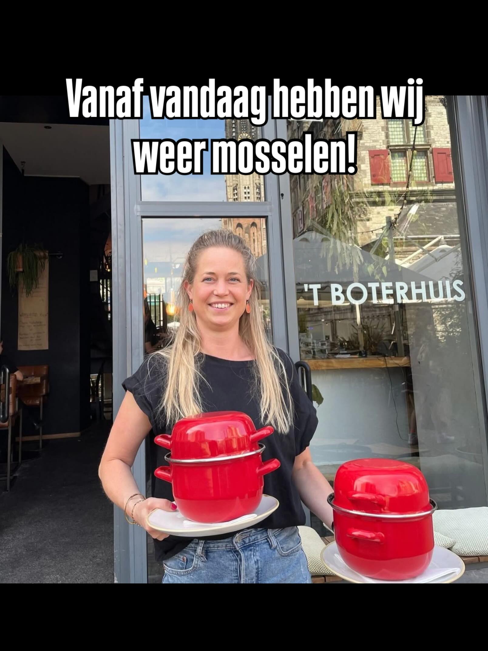 MOSSELEN. Traditioneel of Thais met friet en sausjes €27,95 #waareetdelft #mosselendelft #zomer #mosselen